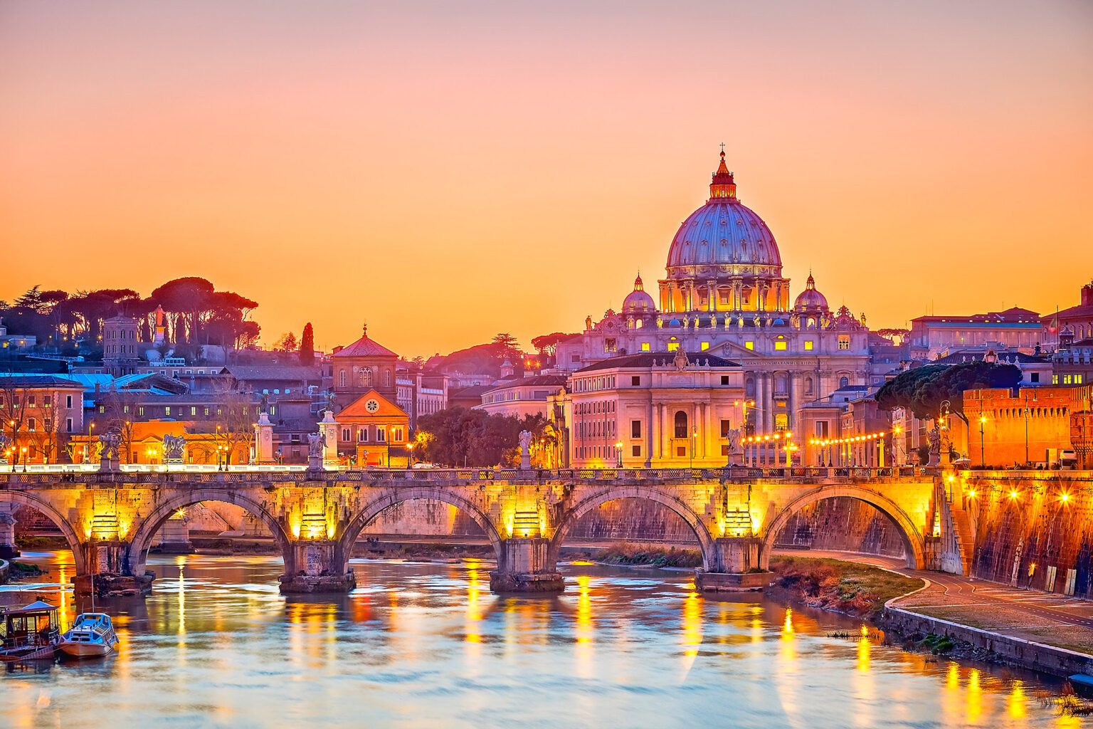 Historic architecture in Rome, Italy.